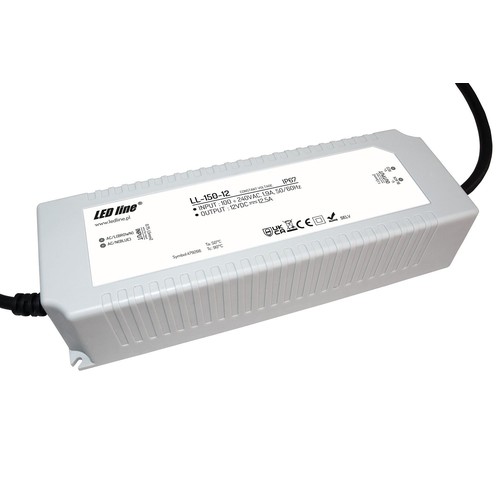 LED-line LED Driver Til 12V, MAX 150 Watt, IP67, 230V