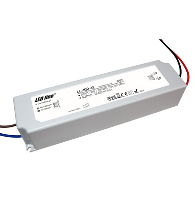 LED-line LED Driver Til 12V, MAX 100 Watt, IP67, 230V