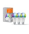 LEDVANCE SMART+ WiFi E27 Mat LED Pære 9W i RGB+CCT (3-Pak)