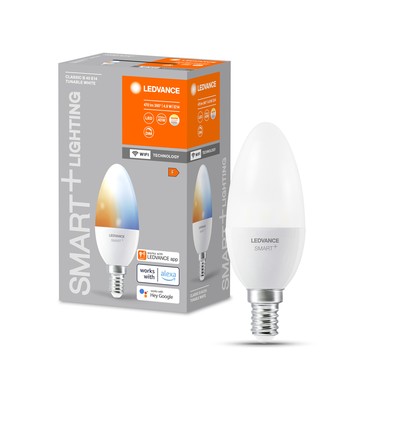 LEDVANCE SMART+ WiFi E14 LED Kertepære 4,9W CCT 2700K-6500K