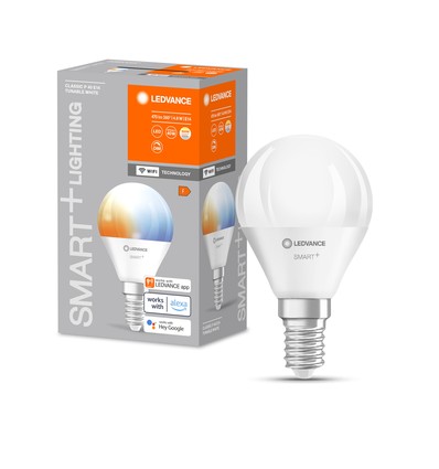 LEDVANCE SMART+ WiFi E14 LED Kronepære 4,9W CCT 2700K-6500K