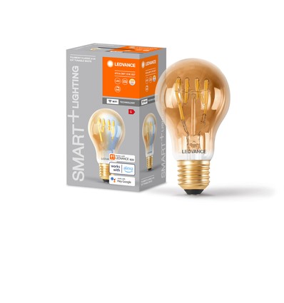 LEDVANCE SMART+ WiFi E27 Gylden Filament LED Pære 6W i CCT