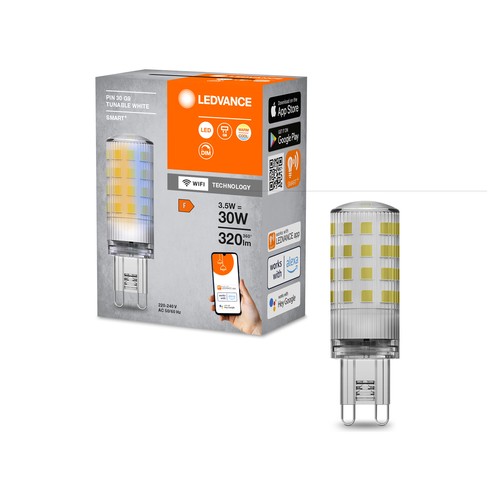 LEDVANCE SMART+ WiFi G9 LED Pære 3,5W i CCT 2700K-6500K