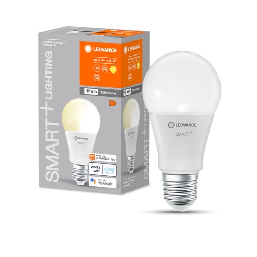 LEDVANCE SMART+ WiFi E27 Mat LED Pære 9W i 2700K