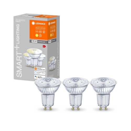 LEDVANCE SMART+ WiFi GU10 LED Pære På 4,9W i 2700K (3-Pak)