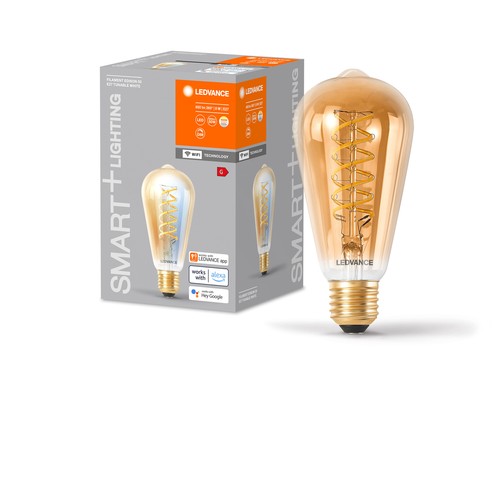 Outlet: LEDVANCE SMART+ WiFi E27 Gylden Edison LED Pære 8W i CCT