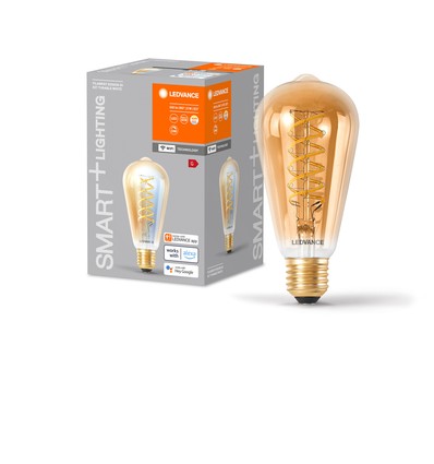 LEDVANCE SMART+ WiFi E27 Gylden Edison LED Pære 8W i CCT