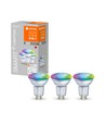 LEDVANCE SMART+ WiFi GU10 LED Pære 4,9W i RGB+CCT (3-Pak)