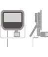 Prof. LED Flood Arbejdslampe 100º IP65 50W 5500Lm 4000K Med Sensor