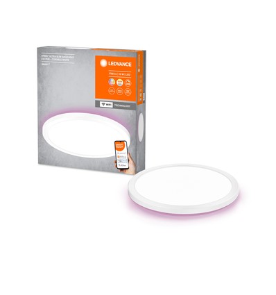 LEDVANCE SMART+ WiFi Orbis Slim Backlight LED Plafond Ø235, 19W i RGB+CCT - Hvid