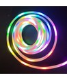 250cm RGBIC Neon Flex komplet sæt - 7x15 neonflex, Bluetooth app, fjernbetjening, inkl. montage, USB