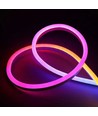 250cm RGBIC Neon Flex komplet sæt - USB, Bluetooth app, fjernbetjening, inkl. montage, 7x15 neonflex