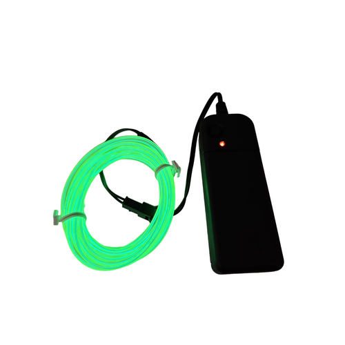 Outlet: LED NEON Lednings Strip På 3 Meter Limegrøn (Lys + Effekt)