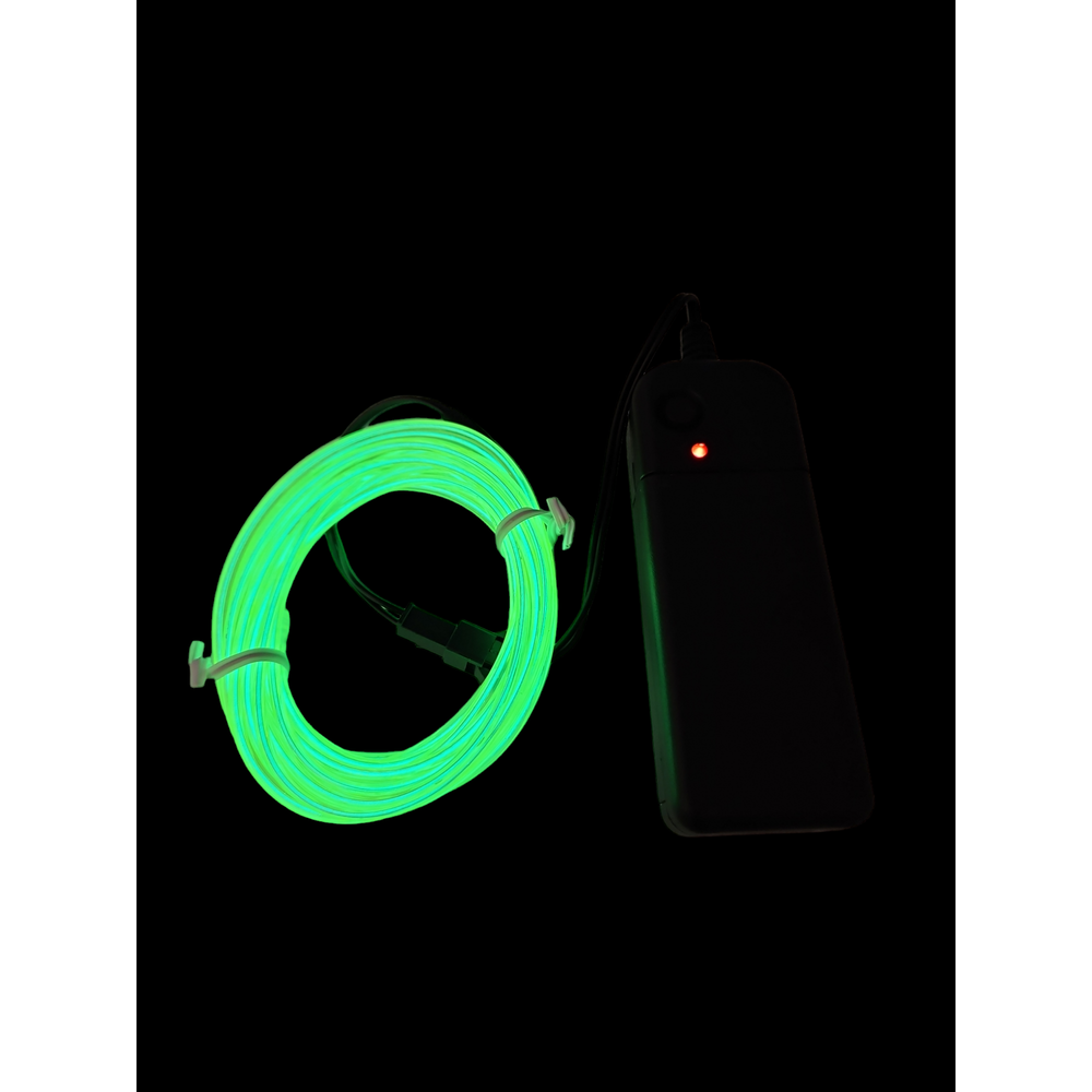 Outlet: LED NEON Lednings Strip På 3 Meter Limegrøn (Lys + Effekt)