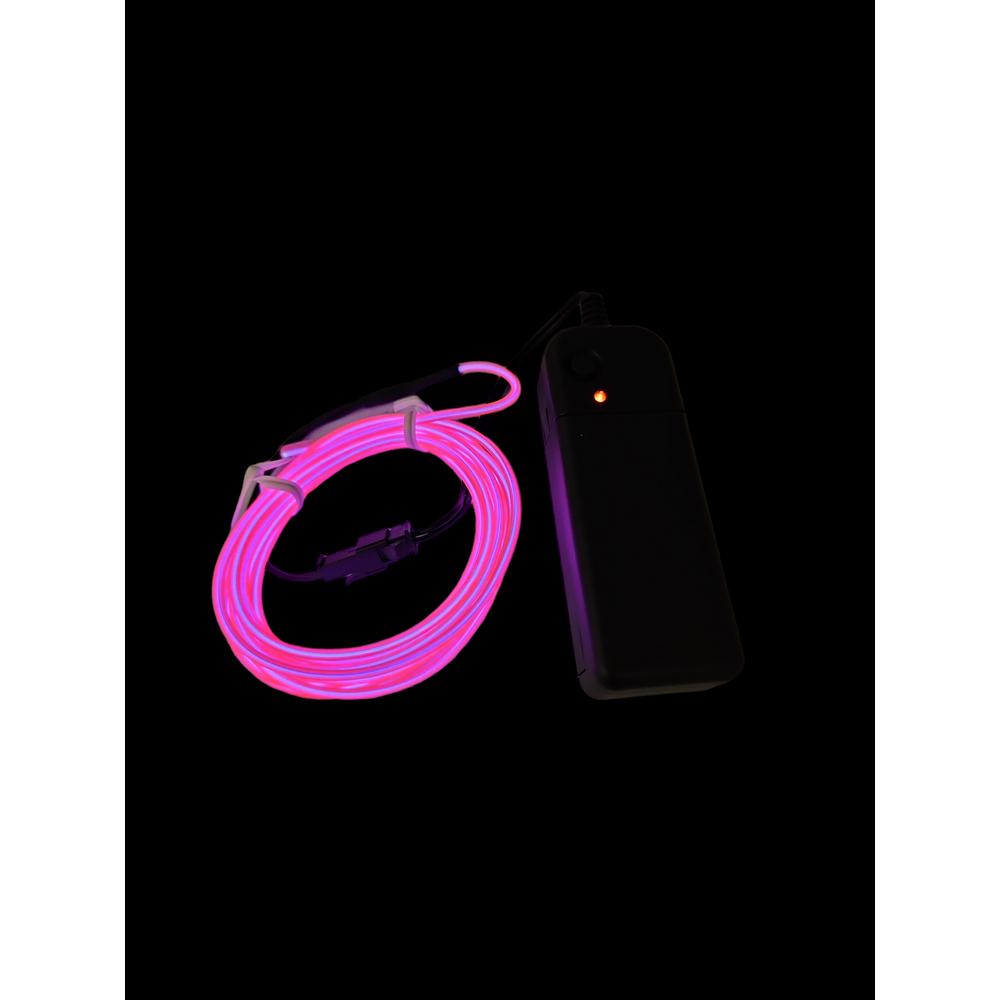 Outlet: LED NEON Lednings Strip På 3 Meter i Pink (Lys + Effekt)