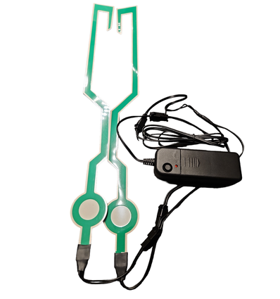 Outlet: Styrthjelm Strips i Grøn LED Lys og Blinkende Effekt