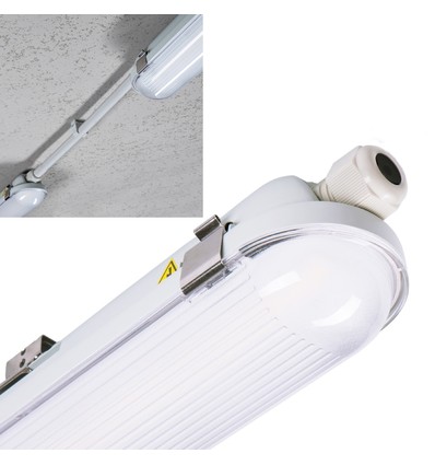 LUX LED Industri armatur På 30W i 4000K, 180LM/W, IP65, 230V - 120 cm.