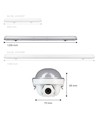 LUX LED Industri armatur På 30W i 4000K, 180LM/W, IP65, 230V - 120 cm.