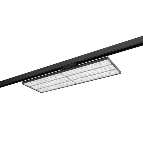 60W 3-faset Shoplight - 166lm/W, 90 graders spredning, Sort, LED board, butiksbelysning