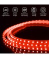 Rød LED Strip - 50m, 230V, 8mm, 7W/m