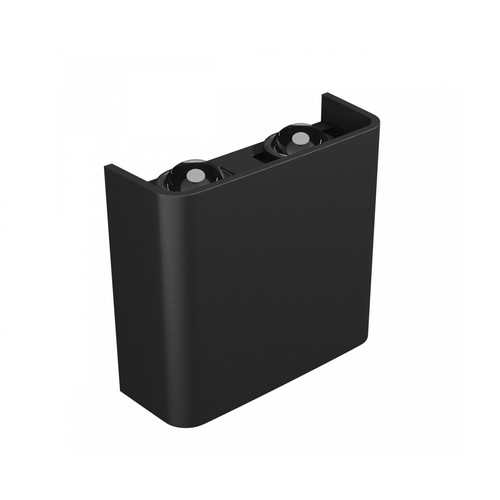 4W Luna op/ned væglampe - IP54 udendørs, CCT, 3 lyskulører, sort, inkl. lyskilde