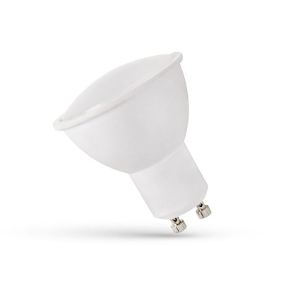 1,5W LED spot - Mælkehvid front, 230V, GU10