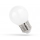 E27 1W LED kronepære - G45, matteret glas