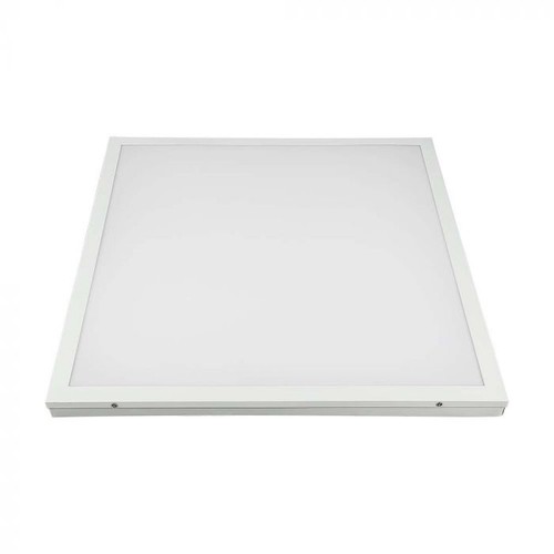 60x60 LED panel i ramme, 36W - Indbygget i hvid ramme, til direkte montering