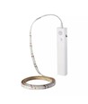 1m 2,4W/m stænktæt LED strip - 6V DC, IP65, PIR sensor, batteri, 30 LED pr. meter