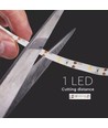 1m 2,4W/m stænktæt LED strip - 6V DC, IP65, PIR sensor, batteri, 30 LED pr. meter