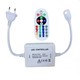 RGB 16x16 Neon flex kontroller med fjernbetjening - Inkl. endeprop, 230V, memory funktion, Radiostyret, maks. 50 m