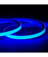 5m 8W/m AnyCut Neon Flex 10x10 Blå LED strip - 12V DC, Ingen klippeafstand