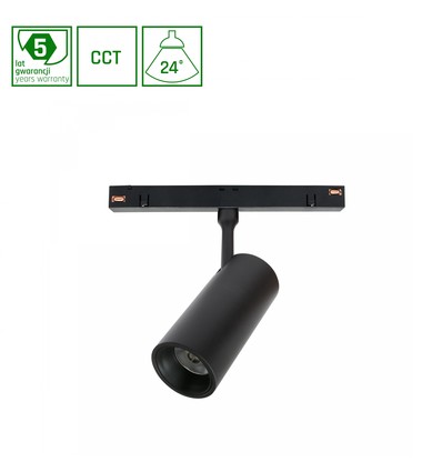 10W SMART LED skinnespot - 950lm, 3000K, hvid kant