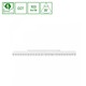 System Shift CCT- Grid L Skinne Lys 22W - 440x23x42mm, 40°, Hvid, CCT Switch