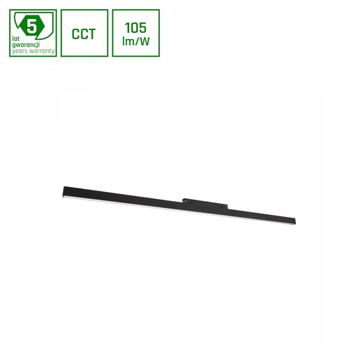 10W SMART LINE S LED armatur til System Shift - 940lm, CCT, 100°, 30,4cm, sort skinnesystem