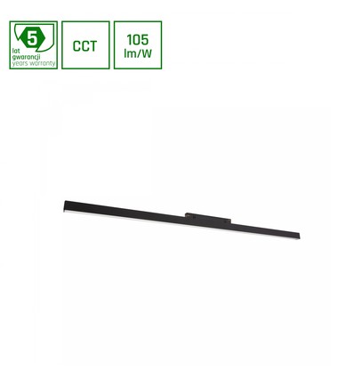 10W SMART LINE S LED armatur til System Shift - 940lm, CCT, 100°, 30,4cm, sort skinnesystem