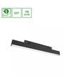 System Shift CCT - Line S 8W - Skinne Lys 304x23x42mm, 100°, Sort, CCT Switch