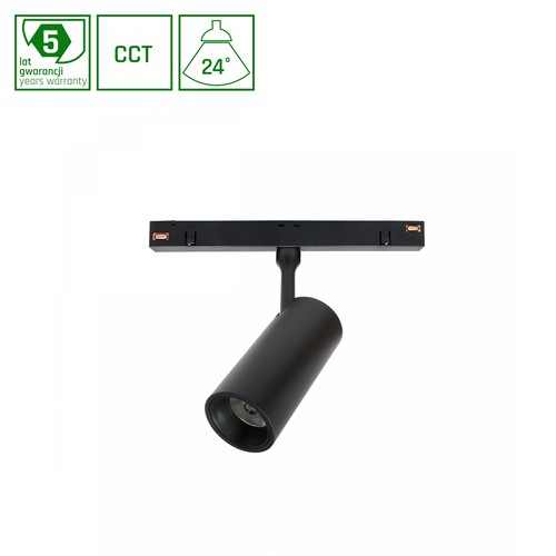 System Shift CCT Spot M - Skinne Lys 44x157x178mm, 10W, 24°, Sort, CCT Switch