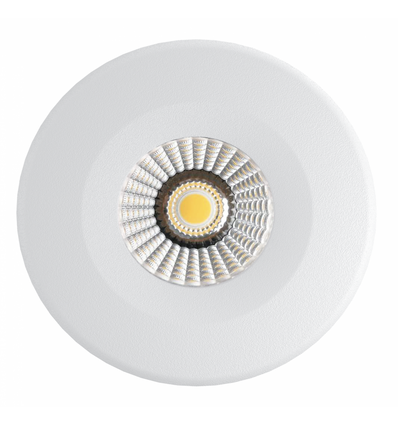 7W Lavprofil indbygningsspot - Hul: Ø6,8 cm, Mål: Ø9 cm, RA97, dæmpbar, 230V