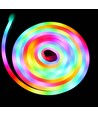 250cm RGBIC Neon Flex komplet sæt - 7x15 neonflex, Bluetooth app, fjernbetjening, inkl. montage, USB