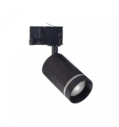 MADARA MINI II 3-faset skinnespot - Sort, GU10, IP20, uden lyskilde