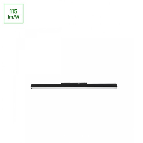 System Shift Basic Line M - Lineær Armatur, 600mm, 20W, 4000K, Sort