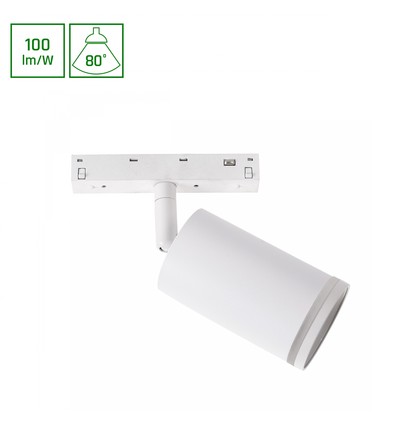 System Shift Basic - Spot S Ring Lampe Retning, 55x100x160mm, 7W, 4000K, Hvid