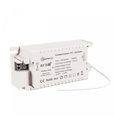 Driver CC 350-700mA 12V-42V Max 29W - CCT dæmpbar kompakt Konekto mesh