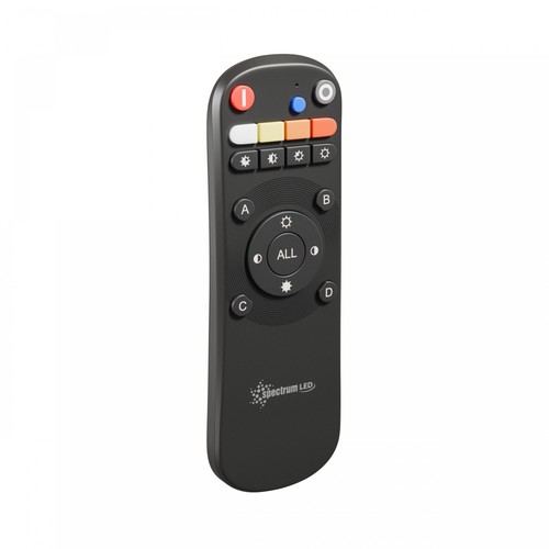 Fjernbetjening - 1-gruppe RGB CCT, 2XLR3, Dæmp, Sort, Konekto Mesh