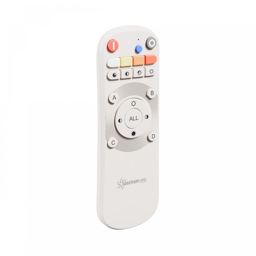 Fjernbetjening - 1-gruppe RGB CCT 2XLR3, dæmp, hvid, Konekto Mesh