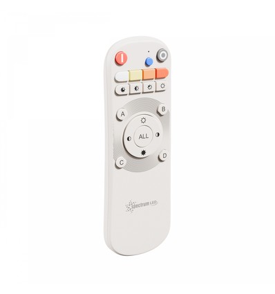 Fjernbetjening - 1-gruppe RGB CCT 2XLR3, dæmp, hvid, Konekto Mesh