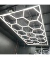 Hexagon LED 14 felter + ramme komplet sæt - 591W, inklusiv strømtilslutning