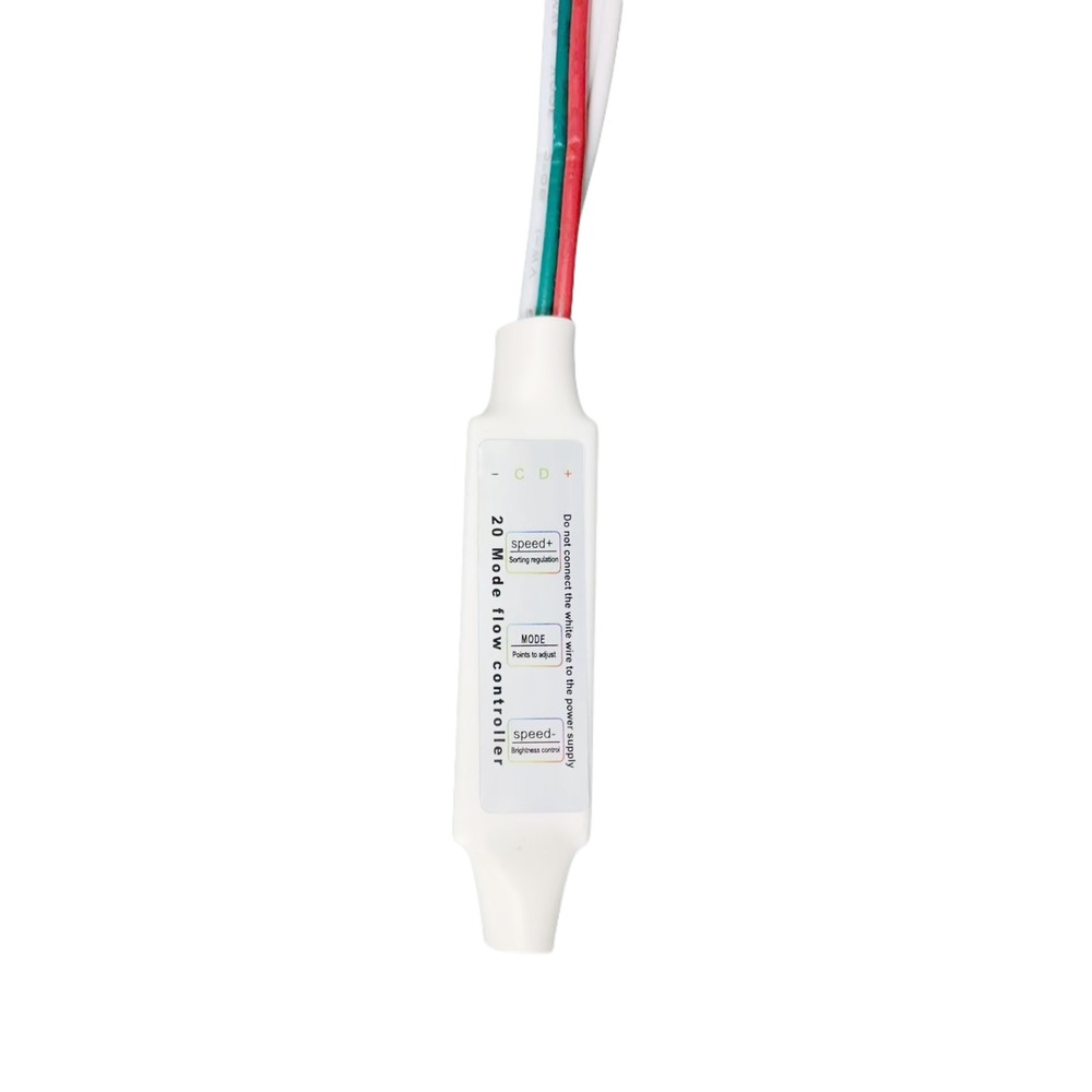 Mini controller til løbelys LED strip - Ledning styring billede