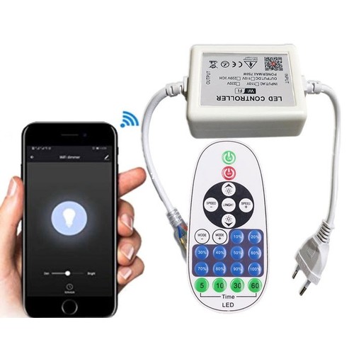 230V WiFi Smart Home dæmper - Inkl. endeprop, til 230V (Type Q),  memory funktion, max  50 m.